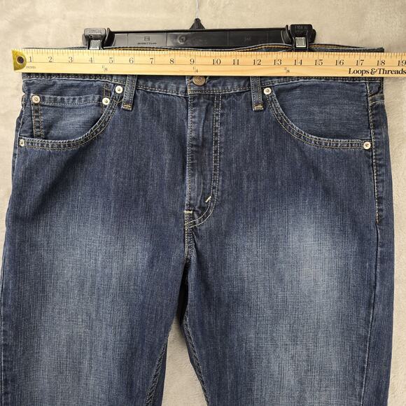 Levis 527 Jeans Mens 36x30 Blue Boot Cut Denim Western Cowboy Rodeo Cotton - Picture 10 of 14